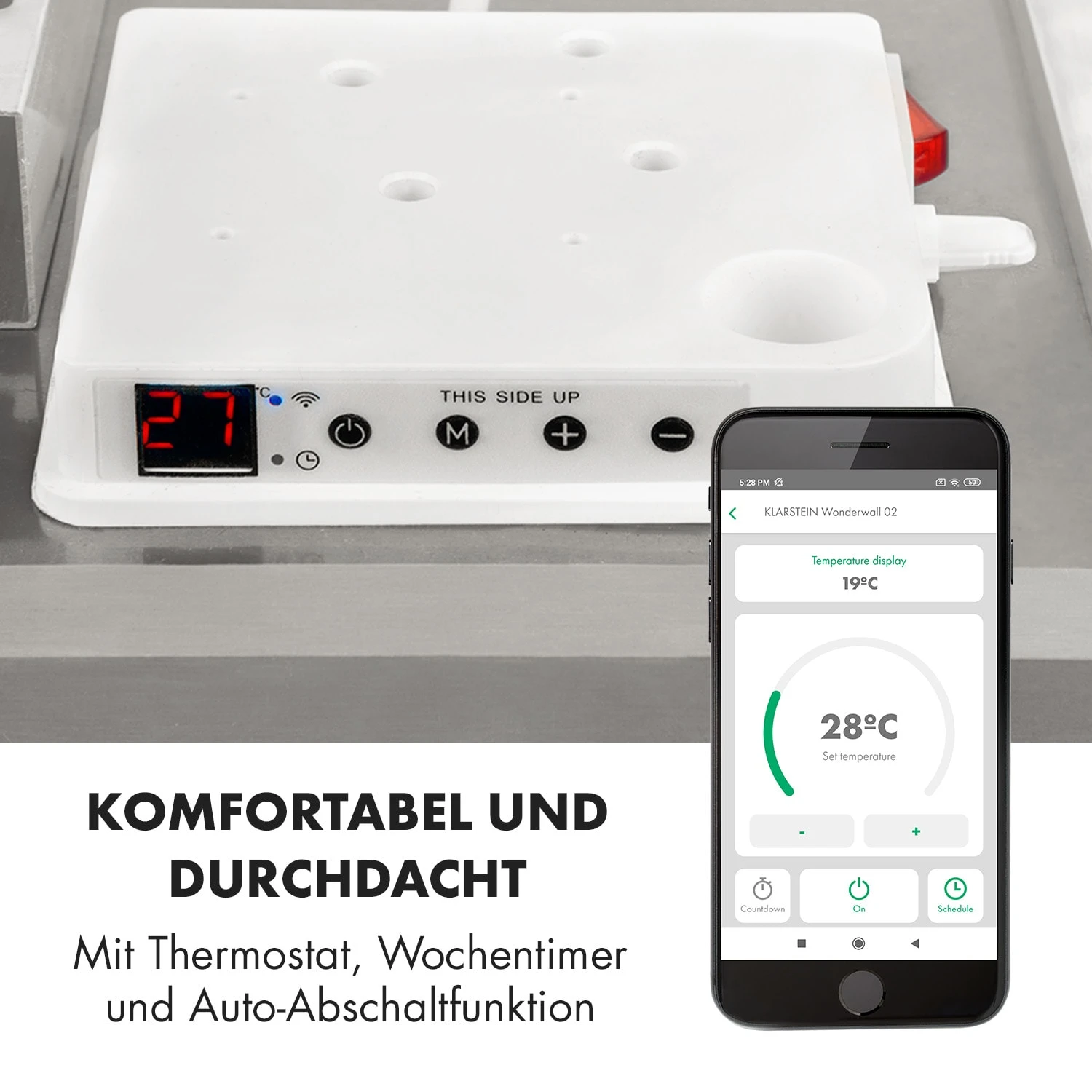 Wonderwall Smart Infrarotheizung 100x120cm App 1200W Wochentimer IP24 8 Wonderwall Smart Infrarotheizung 100x120cm App 1200W Wochentimer IP24 – Bild 8