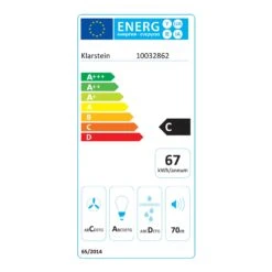 Hektor Dunstabzugshaube Einbau 52cm Abluft: 530 M³/h LED Touch Glas -Einrichtungsgeschäft 10032862 energy label