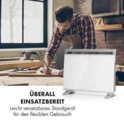 Gotland Konvektorheizung 600/900/1500W Glasfront Standgerät Weiß -Einrichtungsgeschäft 10032868 de 0006 logo