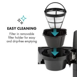 Aromatica II Kaffeemaschine, Mahlwerk, 1,25 L, Silber -Einrichtungsgeschäft 10032872 yy 0007 logo Klarstein Aromatica II Kaffeemaschine silber