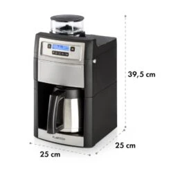 Aromatica II Thermo Kaffeemaschine, Mahlwerk, 1,25 L, Silber -Einrichtungsgeschäft 10032875 yy 0011 logo Klarstein Aromatica II Thermo Kaffeemaschine silber