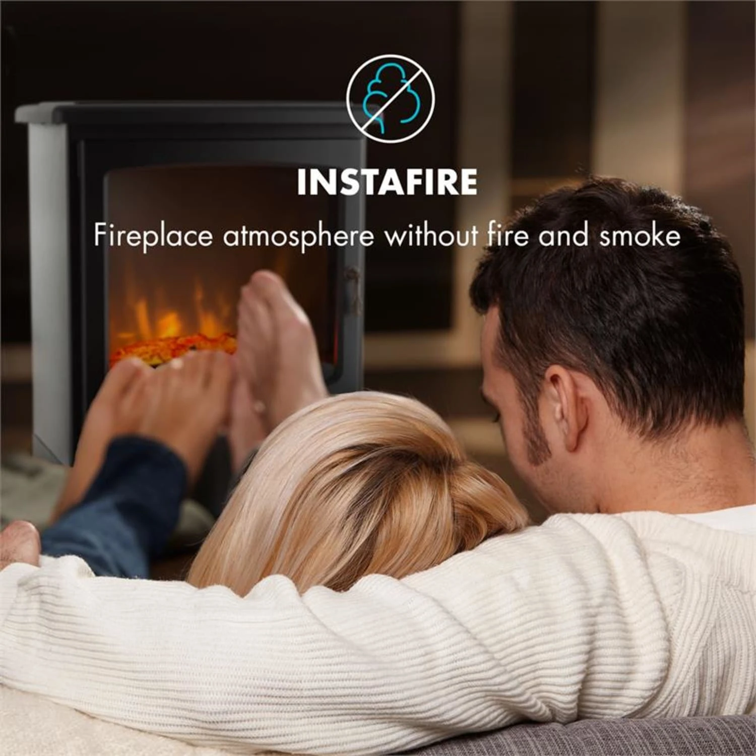 Meran Elektrischer Kamin 950/1850W 2-stufige Heizung Gusseisen-Stil 3 Meran Elektrischer Kamin 950/1850W 2-stufige Heizung Gusseisen-Stil – Bild 3