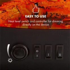 Meran Elektrischer Kamin 950/1850W 2-stufige Heizung Gusseisen-Stil 21 Meran Elektrischer Kamin 950/1850W 2-stufige Heizung Gusseisen-Stil -Einrichtungsgeschäft 10032893 yy 0010 logo Klarstein Meran Elektrischer Kamin schwarz