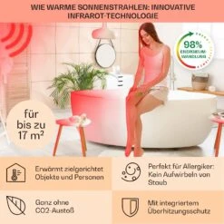 Hot Spot Crystal IR Heizpanel 45x120cm 17m² 850W 5-40°C LED IP24 -Einrichtungsgeschäft 10032942 de 0004 usp