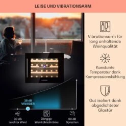 Vinsider 24 Built-In Uno Onyx Einbau-Weinkühlschrank 24 Flaschen 57 L -Einrichtungsgeschäft 10032965 de 0004 usp