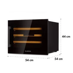 Vinsider 24 Built-In Uno Onyx Einbau-Weinkühlschrank 24 Flaschen 57 L -Einrichtungsgeschäft 10032965 yy 0011 dimensions