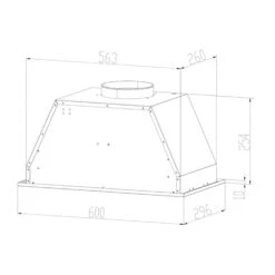 Down Under Dunstabzugshaube Einbau 60cm Abluft: 590 M³/h LED Edelstahl -Einrichtungsgeschäft 10032975 yy 0007 logo Klarstein Down Under Dunstabzugshaube Einbau 60cm
