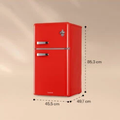 Irene Kühl- & Gefrierkombination 85 Liter Retro-Design -Einrichtungsgeschäft 10032980 yy 0011 dimensions