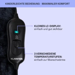 Dr. Watson SuperSoft Heizdecke 120 W 180 X 130 Cm Teddy-Plüsch -Einrichtungsgeschäft 10033006 de 0006 usp