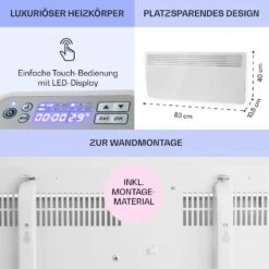 Hot Spot Slimcurve Heizgerät 80x40cm 40m² 2000W 5-40°C LED IP24 Weiß 12 Hot Spot Slimcurve Heizgerät 80x40cm 40m² 2000W 5-40°C LED IP24 Weiß -Einrichtungsgeschäft 10033016 de 0006 usp