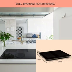 Delicatessa 60 Einbaukochfeld Induktion 4 Zonen 7000W Glaskeramik -Einrichtungsgeschäft 10033021 de 0006 usp