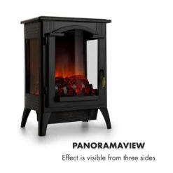Graz Elektrischer Kamin 1000/2000W Thermostat PanoramaView -Einrichtungsgeschäft 10033094 yy 0006 logo Electric Fireplace Black YH20