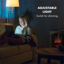 Graz Elektrischer Kamin 1000/2000W Thermostat PanoramaView -Einrichtungsgeschäft 10033094 yy 0007 logo Electric Fireplace Black YH20