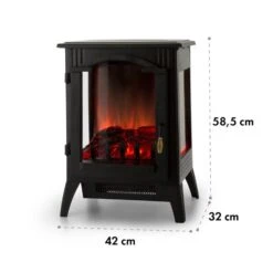 Graz Elektrischer Kamin 1000/2000W Thermostat PanoramaView -Einrichtungsgeschäft 10033094 yy 0008 logo Electric Fireplace Black YH20