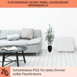 Wallander Ölradiator 600W Thermostat Ölheizung Ultraflach Schwarz -Einrichtungsgeschäft 10033099 de 0007 usp