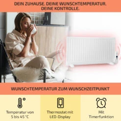 Wallander Ölradiator 1000W Thermostat Ölheizung Ultraflach Weiß 9 Wallander Ölradiator 1000W Thermostat Ölheizung Ultraflach Weiß -Einrichtungsgeschäft 10033102 de 0003 usp