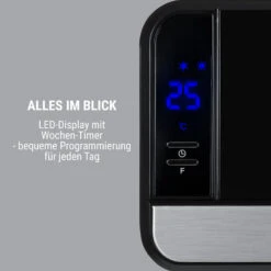 Wallkyrie Wandheizgerät 1000W/2000W 10 - 49 °C Thermostat Schwarz -Einrichtungsgeschäft 10033139 de 0003 logo