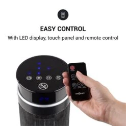 Heat Spike Turmheizgerät 1200/2200W 8h-Timer Thermostat Schwarz 11 Heat Spike Turmheizgerät 1200/2200W 8h-Timer Thermostat Schwarz -Einrichtungsgeschäft 10033141 yy 0004 logo oneConcept Heat Spike Turmheizgeraet schwarz