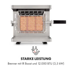 Crossfire Vertikaler Gasgrill 800°C Infrarot-Brenner 12.000 BTU Silber -Einrichtungsgeschäft 10033288 de 0003 logo