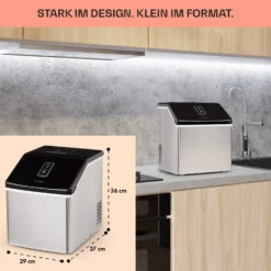 Clearcube Eiswürfelmaschine Klareis 13kg/24h Edelstahl Schwarz -Einrichtungsgeschäft 10033350 de 0006 usp
