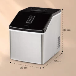 Clearcube Eiswürfelmaschine Klareis 13kg/24h Edelstahl Schwarz -Einrichtungsgeschäft 10033350 yy 0011 dimensions