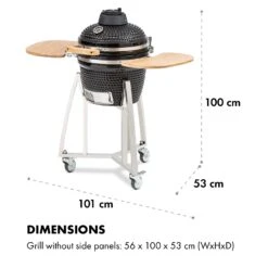 Queensize Kamado Grill Thermometer Abnehmbare Seitenteile Schwarz 19 Queensize Kamado Grill Thermometer Abnehmbare Seitenteile Schwarz -Einrichtungsgeschäft 10033377 de 0010 logo