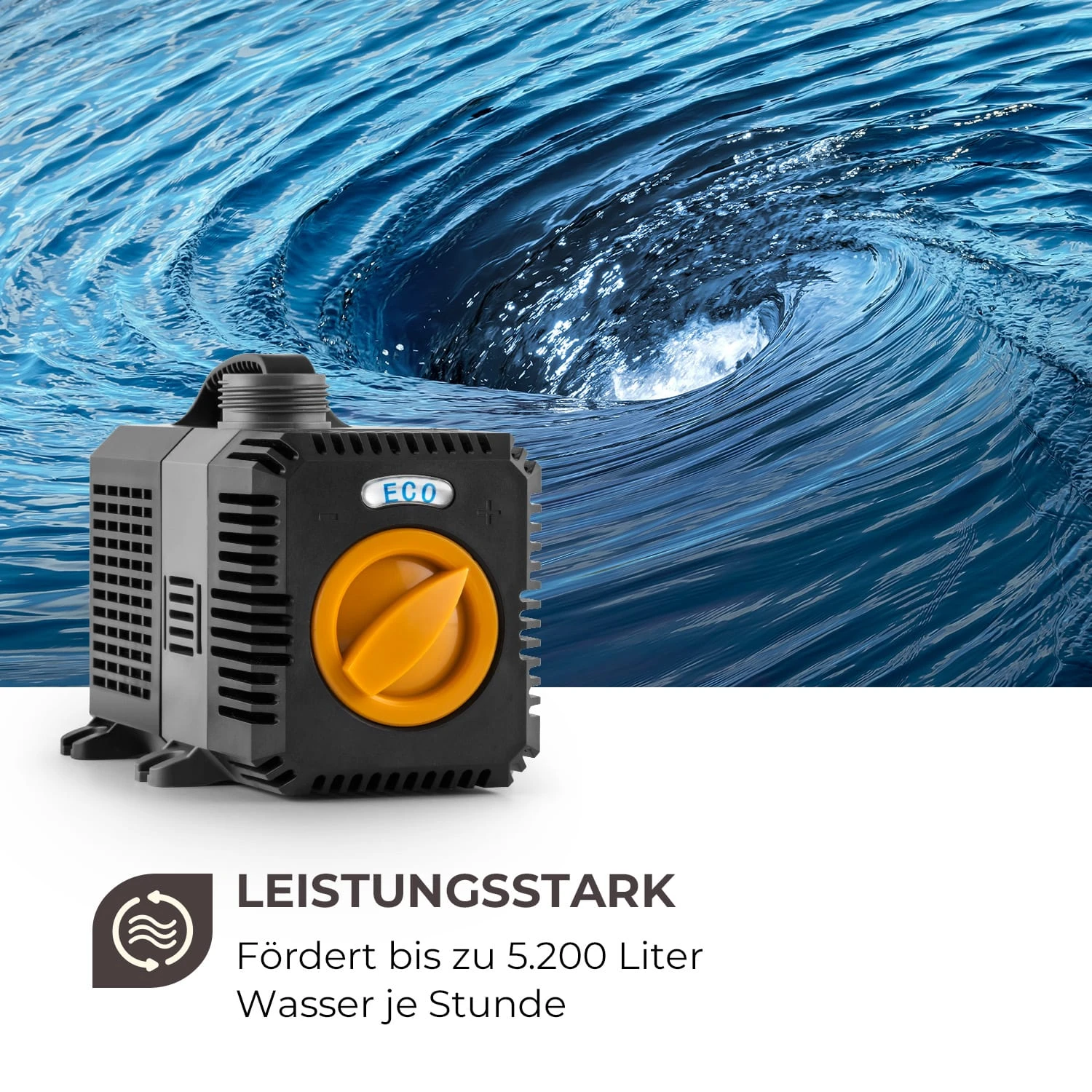 Lagoon 5200 Teichpumpe 5.200 L/h EcoSave: 40 Watt 4,8 Meter Förderhöhe 4 Lagoon 5200 Teichpumpe 5.200 L/h EcoSave: 40 Watt 4,8 Meter Förderhöhe – Bild 4