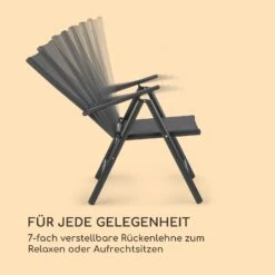 Almeria Klappstuhl 2er-Set 56,5 X 107 X 68 Cm ComfortMesh Aluminium -Einrichtungsgeschäft 10033400 de 0004 logo