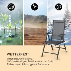Almeria Klappstuhl 2er-Set 56,5 X 107 X 68 Cm ComfortMesh Aluminium -Einrichtungsgeschäft 10033400 de 0008 logo