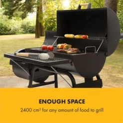 Beef Brisket Smoker Grill Holzkohlegrill/Smoker Edelstahl-Grill Mobil -Einrichtungsgeschäft 10033460 yy 0004 logo Klarstein Beef Brisket Smoker Grill schwarz