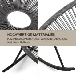 Roqueta Schaukelstuhl Retro-Design 4mm-Geflecht Grau 13 Roqueta Schaukelstuhl Retro-Design 4mm-Geflecht Grau -Einrichtungsgeschäft 10033465 de 0006 logo