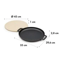 Tomahawk 3.1 S Brat & Back-Set Pfanne Pizzastein Ø29 Cm -Einrichtungsgeschäft 10033568 yy 0006 logo Klarstein Tomahawk Brat and Back Set