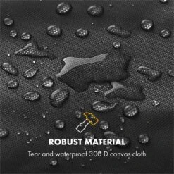 Tomahawk 3.1 S Wetterschutzhaube 300D Canvas 30/70% PE/PVC Schwarz -Einrichtungsgeschäft 10033569 yy 0003 logo Klarstein Tomahawk S Wetterschutzhaube schwarz