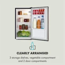 Feldberg Kühlschrank A+ 90 Liter MirageCool Concept Holzdesign Schwarz -Einrichtungsgeschäft 10033594 uk 0005 logo Klarstein Feldberg Kuehlschrank Holzdesign schwarz