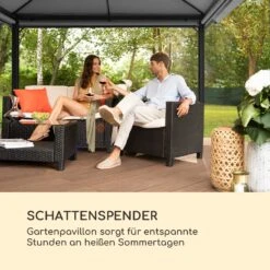 Grandezza Cortina Gartenpavillon 3x4m 4 Seitenteile Dunkelgrau -Einrichtungsgeschäft 10033607 de 0002 logo