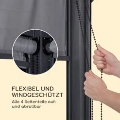 Grandezza Cortina Gartenpavillon 3x4m 4 Seitenteile Dunkelgrau -Einrichtungsgeschäft 10033607 de 0003 logo