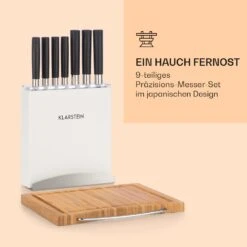 Kitano Plus Messer-Set 9 Tlg. Holzblock Bambus-Schneidebrett Weiß -Einrichtungsgeschäft 10033673 de 0003 logo