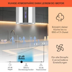 Beretta Inselabzugshaube Ø35cm Ab-/Umluft 650m³/h LED Edelstahl -Einrichtungsgeschäft 10033717 de 0003 usp