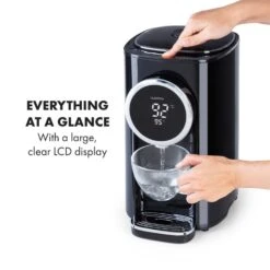 Hot Spring Plus Heißwasserspender 5l Edelstahl-Wassertank 45-95 °C -Einrichtungsgeschäft 10033753 yy 0004 logo Klarstein Hot Spring Heisswasserspender schwarz