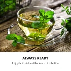 Hot Spring Plus Heißwasserspender 5l Edelstahl-Wassertank 45-95 °C -Einrichtungsgeschäft 10033753 yy 0008 logo Klarstein Hot Spring Heisswasserspender schwarz