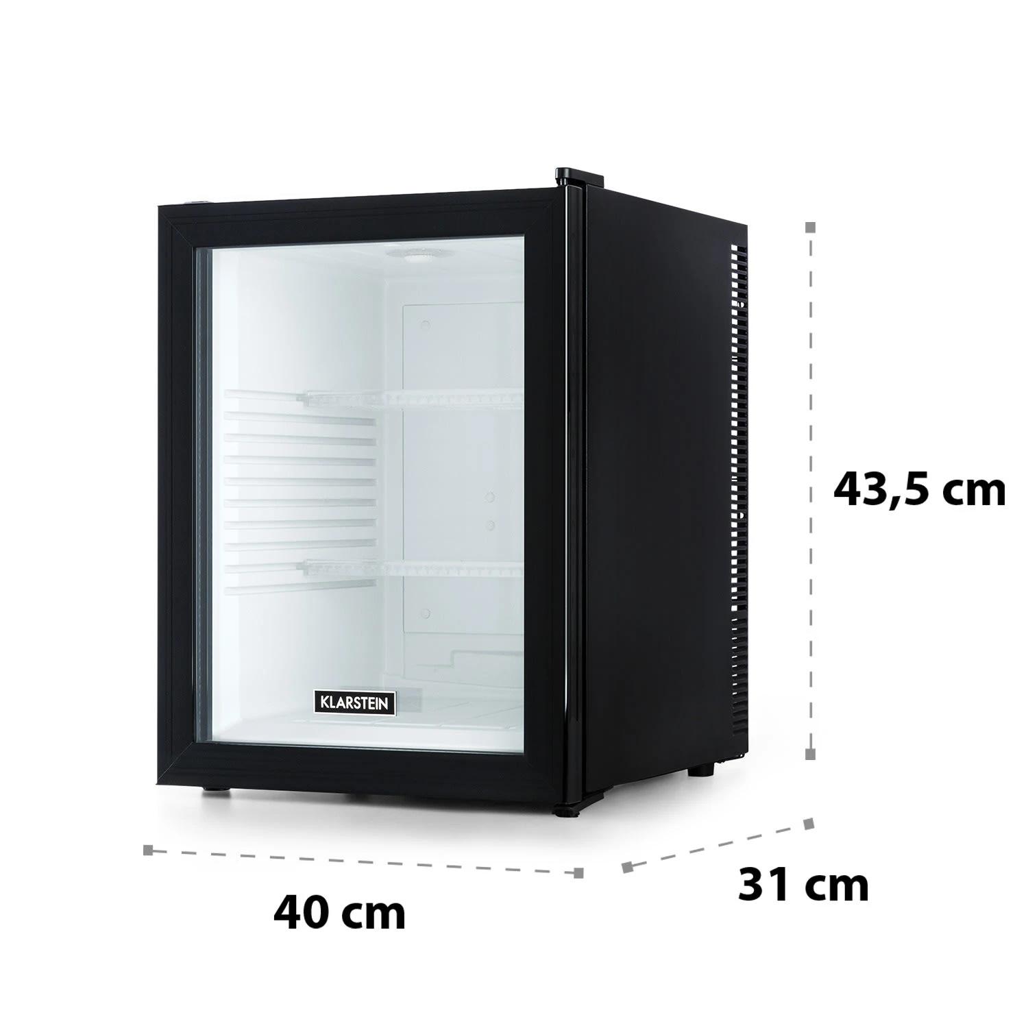 Brooklyn 42 Mini-Kühlschrank Glastür LED Ablage 7 Brooklyn 42 Mini-Kühlschrank Glastür LED Ablage – Bild 7