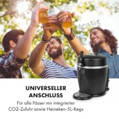 Tap2Go Mobile 2-in1 Bierzapfanlage Mit Getränkekühler 5l/13l Schwarz -Einrichtungsgeschäft 10034006 de 0004 logo
