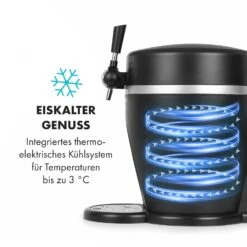 Tap2Go Mobile 2-in1 Bierzapfanlage Mit Getränkekühler 5l/13l Schwarz -Einrichtungsgeschäft 10034006 de 0005 logo