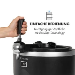 Tap2Go Mobile 2-in1 Bierzapfanlage Mit Getränkekühler 5l/13l Schwarz -Einrichtungsgeschäft 10034006 de 0007 logo