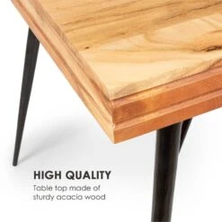 Vantor Esstisch Akazienholz Eisengestell 175 X 78 X 80 Cm Holz -Einrichtungsgeschäft 10034035 yy 0003 logo Besoa Vantor Esstisch 175x78x80 cm