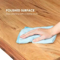 Vantor Esstisch Akazienholz Eisengestell 175 X 78 X 80 Cm Holz -Einrichtungsgeschäft 10034035 yy 0005 logo Besoa Vantor Esstisch 175x78x80 cm