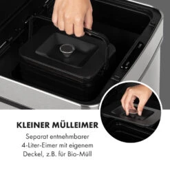 Touchless Müllsammler Sensor 72L 4 Behälter ABS PP Edelstahl Gebürstet 15 Touchless Müllsammler Sensor 72L 4 Behälter ABS PP Edelstahl Gebürstet -Einrichtungsgeschäft 10034128 de 0004 logo