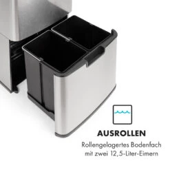 Touchless Müllsammler Sensor 72L 4 Behälter ABS PP Edelstahl Gebürstet 16 Touchless Müllsammler Sensor 72L 4 Behälter ABS PP Edelstahl Gebürstet -Einrichtungsgeschäft 10034128 de 0005 logo