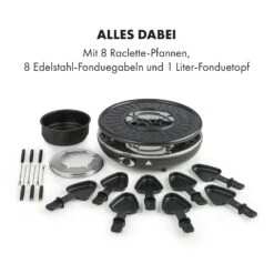 Fonduelette Raclette Und Fondue 1350W 1 Liter 38 Cm Ø Für 8 Personen -Einrichtungsgeschäft 10034138 de 0006 logo