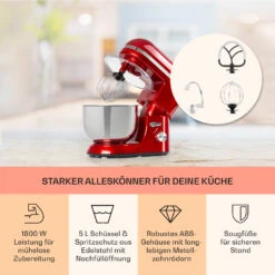 Bella Elegance Küchenmaschine 2000 W 2,7 PS 5,2 Ltr Edelstahl BPA-frei -Einrichtungsgeschäft 10034364 de 0003 usp